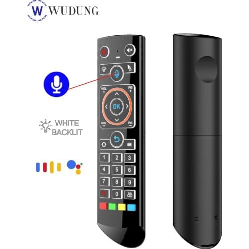 Q2 Backlit Gyro Wireless Fly Air Mouse IR Learning 2.4G Smart Voice Remote Control For X96 Max Plus X96Q Smart Android TV Box