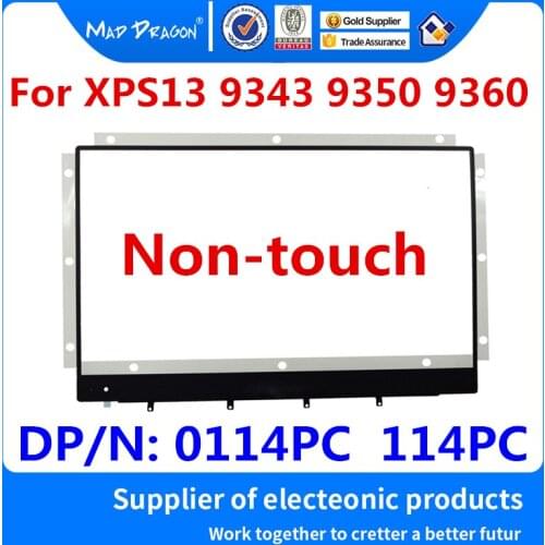 New original Laptop 13.3" LCD Front Trim Cover Bezel Plastic Non-touch LCD Bezel for Dell XPS13 9343 9350 9360 0114PC 114PC