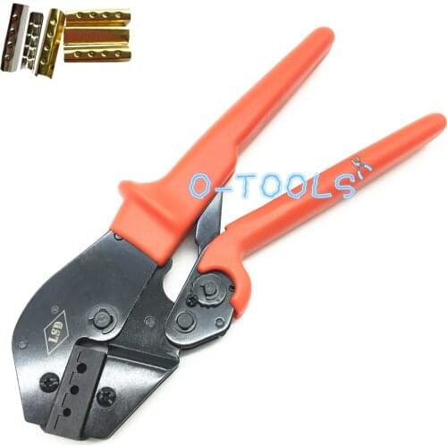 Rachet aglet crimping tools crimper for attach metal sheath aglets to the end of laces multi terminal crimp pliers