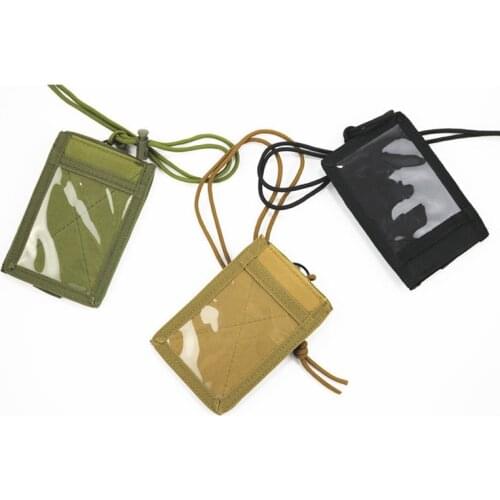 Outdoor Molle Hunting ID Holder Tactical Pouch File Folder Organizer Bag Military Nylon Chest Hanging Molle Card Holder in Card