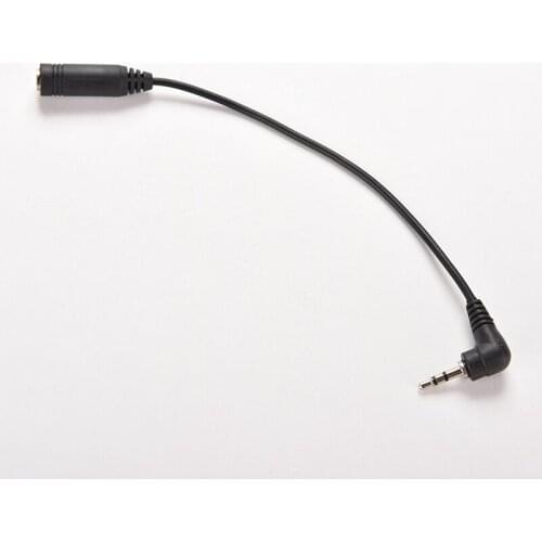 JETTING 15.5CM 2.5mm Right Angle Male Plug to 3.5mm Female Jack Stereo AUX Audio TRS DC Power Adapter Converter Cable