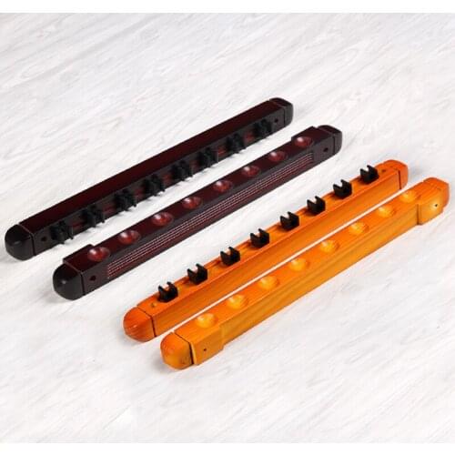 Professional Pool Cue Snooker Cue Rack 8 Holes Two Colors Options Solid Wood High Quality Billiard Accessories 2019