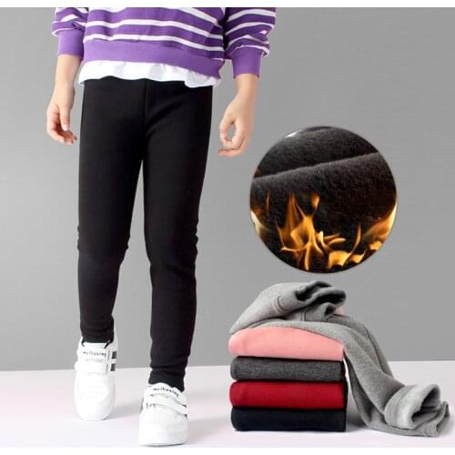 Girls Pants 2020 Warm Winter Pants for Girls Clothing Baby Girl Clothes Thick Cotton Leggings 10 12 Years Kids Long Trousers
