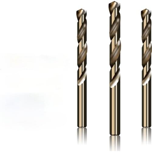 Drill m35 straight shank twist drill high speed steel fully ground metal iron plate drill hole stainless steel drill