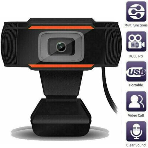 Webcam 12.0M Pixels Video Call Available Pro Streaming Web Camera with Microphone, Widescreen USB Computer Camera for PC Laptop
