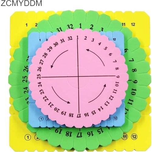 ZCMYDDM Bracelet Knitting Kumihimo Disc Disk for Round Square Handmade Tray Braided Rope Knot DIY Craft Knitting Tool
