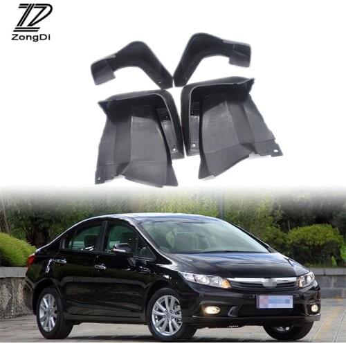 ZD Car Front Rear Mudguards For Honda Civic 2006 2007 2008 2009 2010 2011 Car-styling Mudflap Accessories Fenders 1Set Mud Flaps