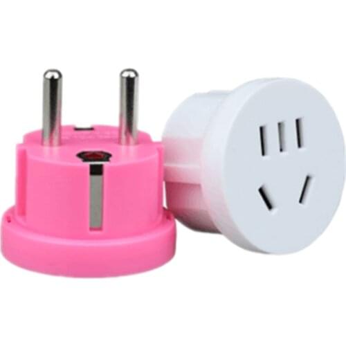 1PC US AU To EU Plug USA AUS To Euro Europe Travel Wall AC Power Plug Wall Charger Outlet Adapter Converter 2 Round Pin Socket