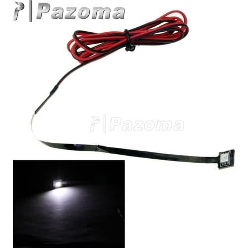 113cm Lead Wire Waterproof Motorcycle LED License Plate Light 3-chip Super White SMD LED 12V Rear Tag Lamp LED Light Strips