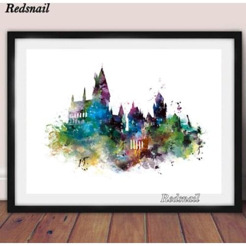 5D DIY Diamond painting Watercolor castle Diamond Embroidery Complete Kit Cross Stitch Rhinestone Mosaic Full Stones EE125