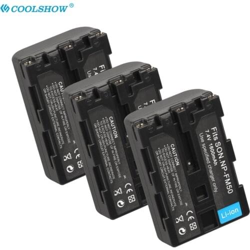 NP-FM50 NPFM50 NP FM50 FM55H FM30 FM51 Camera Battery 1800mah for Sony DCR-PC101 A100 Series DSLR-A100 MVC-CD200 Batteries