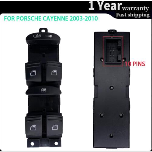 Window Control Switch For Porsche Cayenne 2003-2010 High quality Electric Master Lifter Driver Regulator Button 95561315602