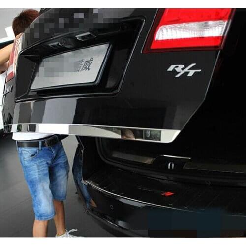 CHROME REAR TRUNK BOOT DOOR COVER TRIM TAILGATE MOLDING FIT FOR DODGE JOURNEY 2009 2010 2011 2012 2013 2014