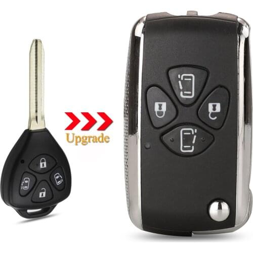 Kutery 10X 4 Buttons Remote Car Key Shell Case Fob For Toyota Corolla RAV4 Yaris Prado Camry Crown Avalon TOY43 Car Accessories