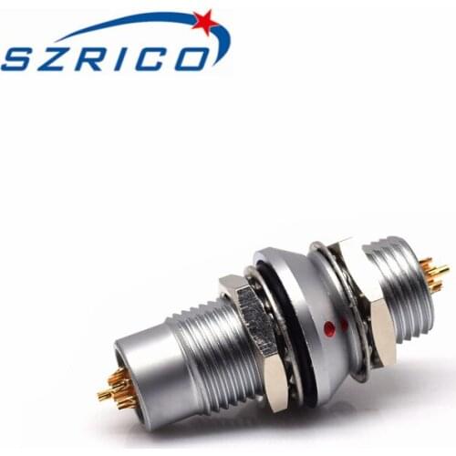 M12 B Series FAG HGG 1B 2 3 4 5 6 7 8 10 14 16 Pin Metal Circular Fixed Plug Seal Socket Circular Self Lock Push Pull Connector