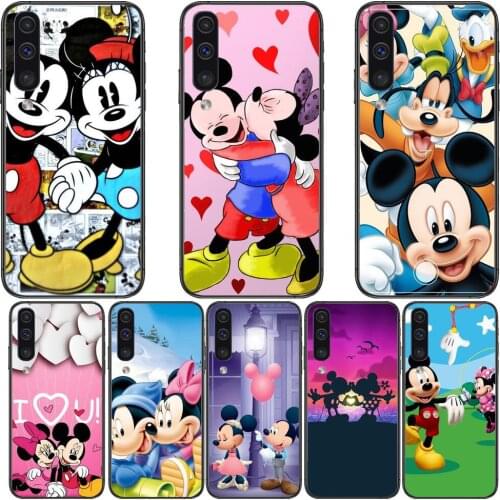 Mickey Kiss Minnie Phone cover hull For SamSung Galaxy S8 S9 S10E S20 S21 S5 S30 Plus S20 fe 5G Lite Ultra black soft case