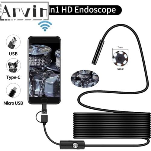 Micro USB Endoscope Camera WIFI Borescope Inspection Camera Waterproof WIFI Mini Endoscope Camera For IPhone Android Phone