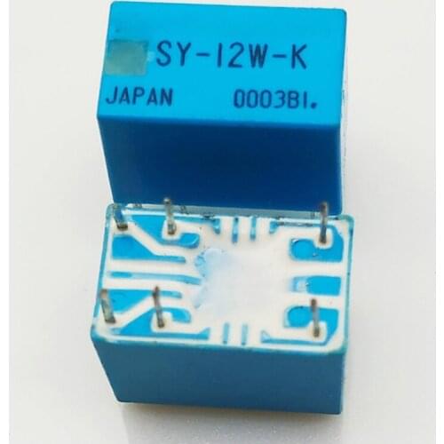 New 10pcs/lot relay SY-12W-K SY12W-K 6PINS 1A 12VDC Signal Relay