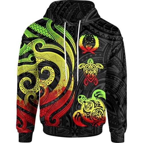 Newest Island Country Flag Pohnpei Polynesian Culture Retro Tattoo Tracksuit Men/Women 3DPrint Harajuku Jacket Zipper Hoodies 12