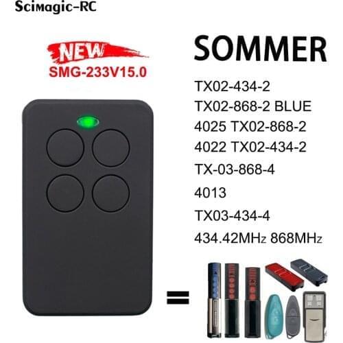 NEW SOMMER 4020 4026 TX03-868-4 remote control 434.42MHz 868mhz sommer TX03-434-4 rolling code remotes