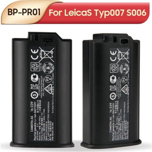 Original Replacement Camera Battery BP-PR01 For Leica LeicaS Typ007 S006 S007 16039 Camera Battery 2.30Ah