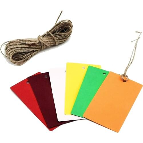 Custom Personalized Rectangle Hand Made Clothing Label Card Girls Especially For You DIY Luggage Tag Note Price Tags 100PCS/Lot