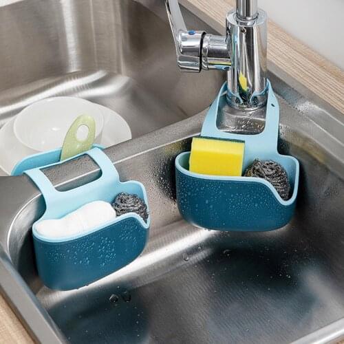 Portable Kitchen Sponge Sink Single Double Organizer Drainer Storage Basket