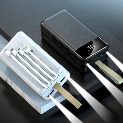 Power Bank 50000mAh Poverbank External Battery Portable Mobile Phone Charger Powerbank for Xiaomi iPhone 12 11 Samsung Powerbank