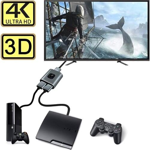 Professional 4K HDMI-compatible Switch Adapter High Quality HDMI-compatible Bi-directional Switcher Splitter Accessories