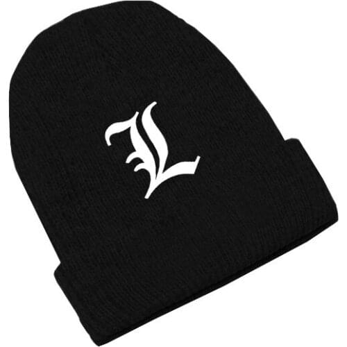 Death Note Anime Skullies Caps Knitted Beanies Winter Warm Hats Men Women Boys Girls Gift Elastic