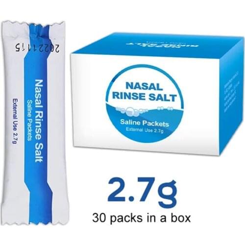 2.7g Nose Cleaner Salt Nasal Wash Salt for Allergies Relief Rinse Irrigator Sinusite Neti Pot For Adults Children Health Care