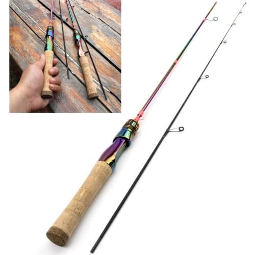 Colorful 1.68m carbon lure fishing rod Slow motion Casting Spinning Fishing Rods Ultralight Fishing child pole Small fish rods