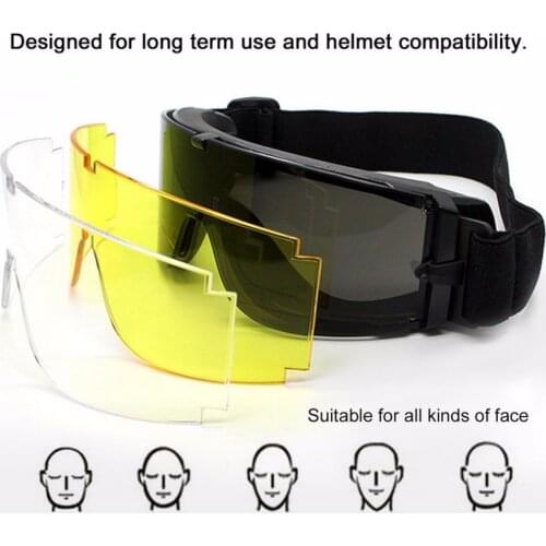 Military Goggles Tactical Glasses Airsoft X800 Skiing Glasses Eye Glasses Goggles Motor Eyewear Cycling Riding