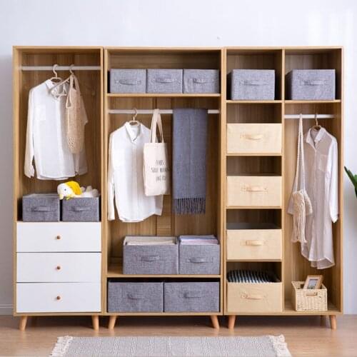 Storage Bin with Lid, Storage Boxes for Shelves, Closet Storage Containers with Lids and Handles, Large Storage Basket, Gray