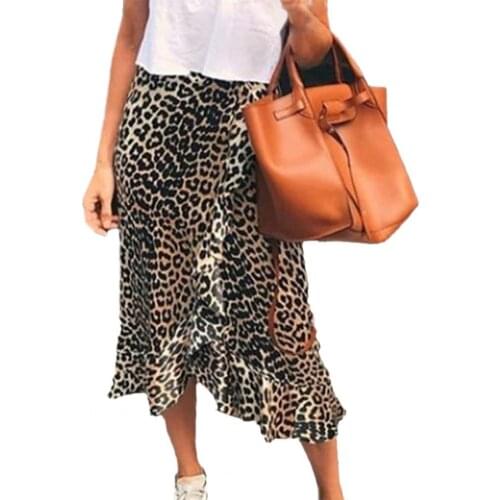 2021 Women Midi Wrap Skirt Casual Smooth Skin-friendly Irregular Dot Print High Waist Skirt for Daily Life платье