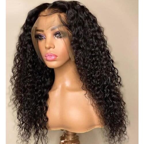 Jerry Curly Lace Front Wig Pre Plucked 13x4 Frontal Malaysia Human Hair Wigs Lacefront Lace Closure 4x4 Kinky For Black Women