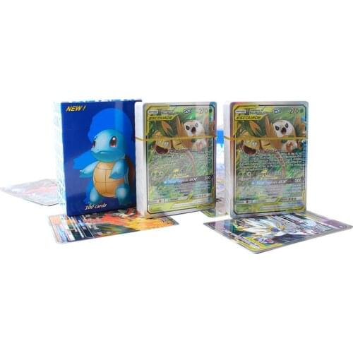 100PCS French Version Pokemon Cards V GX MEGA TAG TEAM EX Game Battle Cards