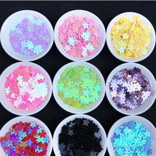 200g/Lot 10mm Flowers Pvc Sequins Wedding Confetti DIY Sewing Nail Art Jewelry Party Decoration Accessories High Quality