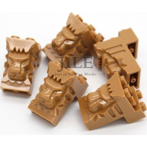 Free Shipping Building Blocks Brick Modified 2x3x3 with Cutout and Lion Head 30274 City Street View DIY Enlighten Compatible