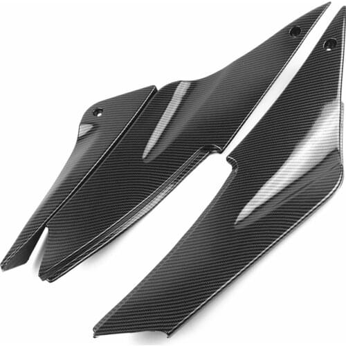 Tank Side Cover Panels Fairing Gas Seat Cover Trim Fairing Carbon For Kawasaki ZX6R 636 2005 2006