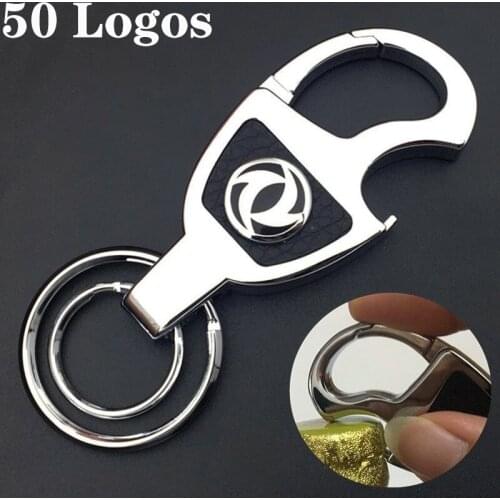 Corkscrew Car Keychain Key Ring For DongFeng Land Rover Jaguar MINI Lincoln Dongdeng BYD Trumpchi Roewe Waist Trailer Key Chain