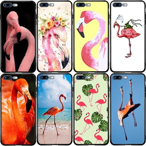 Phone Case for iPhone 5 5s SE 2020 6 6S 7 8 XS XR 11 12 Oneplus 3 5T 6T 7T Pro Max Plus Flamingo in Pink Flower