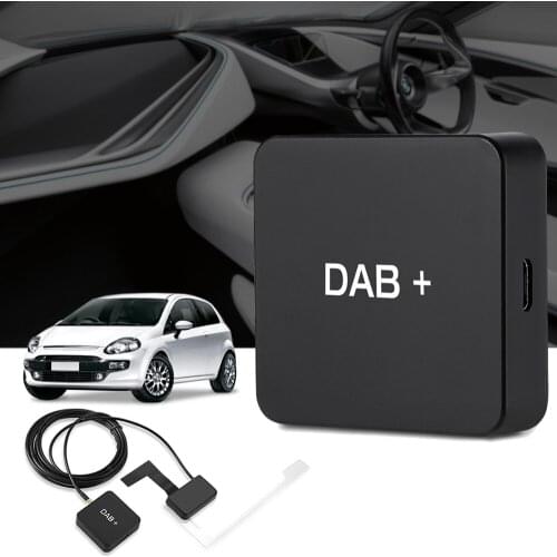New DAB 004 DAB+ Box Digital Radio Antenna Tuner FM Transmission USB Powered For Car Radio Android 5.1 and Above New