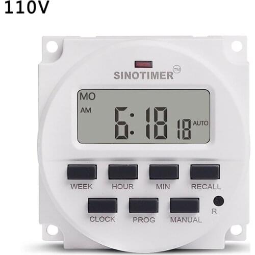 5V 12V 24V 110V 220V Voltage Output Digital 7 Days Weekly Programmable Timer Switch Time Relay Control Passive Output