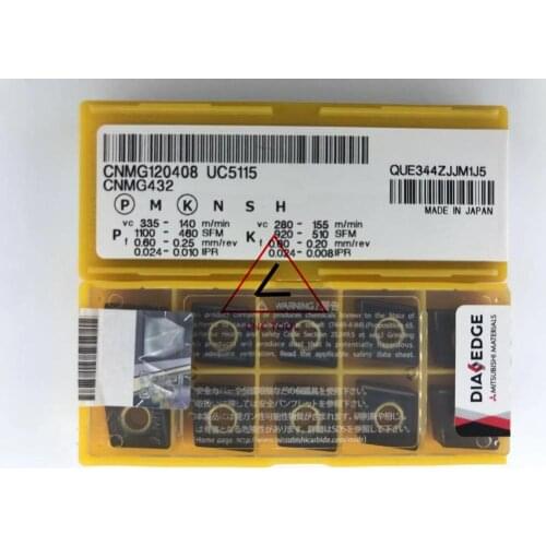 CNMG 120408 UC5115 10pcs original Mitsubishi turning insert DIAEDGE