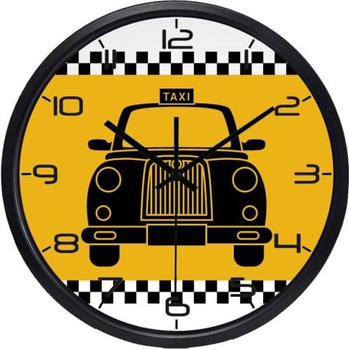 Children Room Cartoon Cars Wall Clock, Gift Classical Car Clock, No Sound