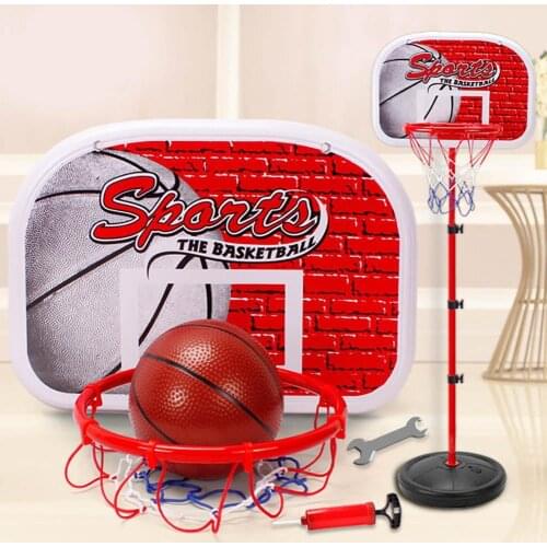 Kids Basketball Stand Outdoor Indoor Shooting Frame Adjustable Height Basketball Hoop Stand Boys Sport Basketball Game Toy