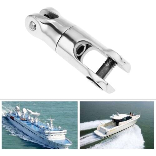 Gohantee 1pc Stainless Steel Anchor 1/4" to 5/16" Chain 360 Degree Swivel Chain Connector for Marine Boat Anchor Chain Connector