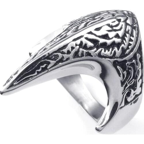 Classic Men Ring Phoenix Firebird Rings Alloy Rock Punk Accessories Jewelry For Male Christmas Party Gift