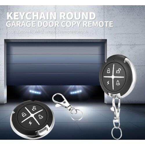 Cloning Duplicator Wireless RF 4 Channel Remote Control 433MHZ Clone Fixed Learning Code For Gate Garage Door Round remote